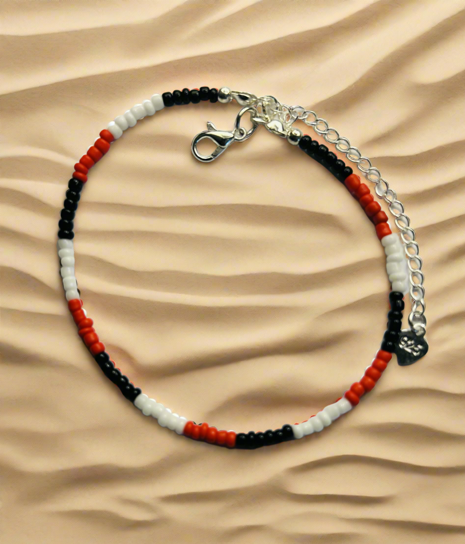 Trinidad & Tobago Beaded Anklet