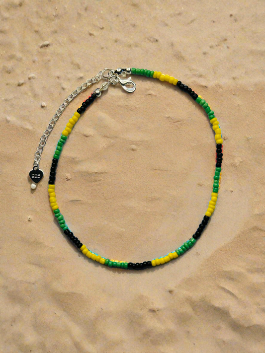 Jamaican Beaded Anklet