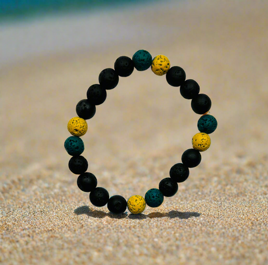 Jamaican Lava Bead bracelet