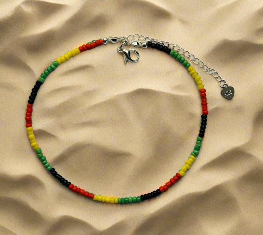 Rastafaria Beaded Anklet