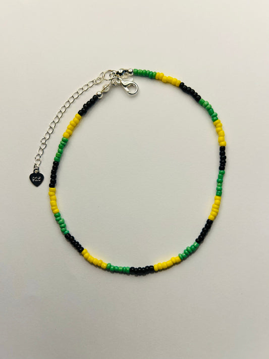 Jamaican Beaded Anklet
