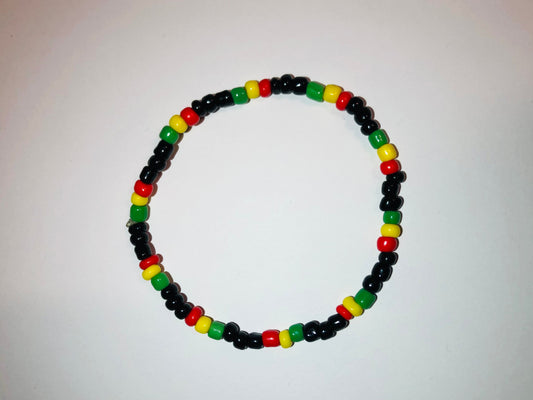 Rastafarian Beaded Bracelet